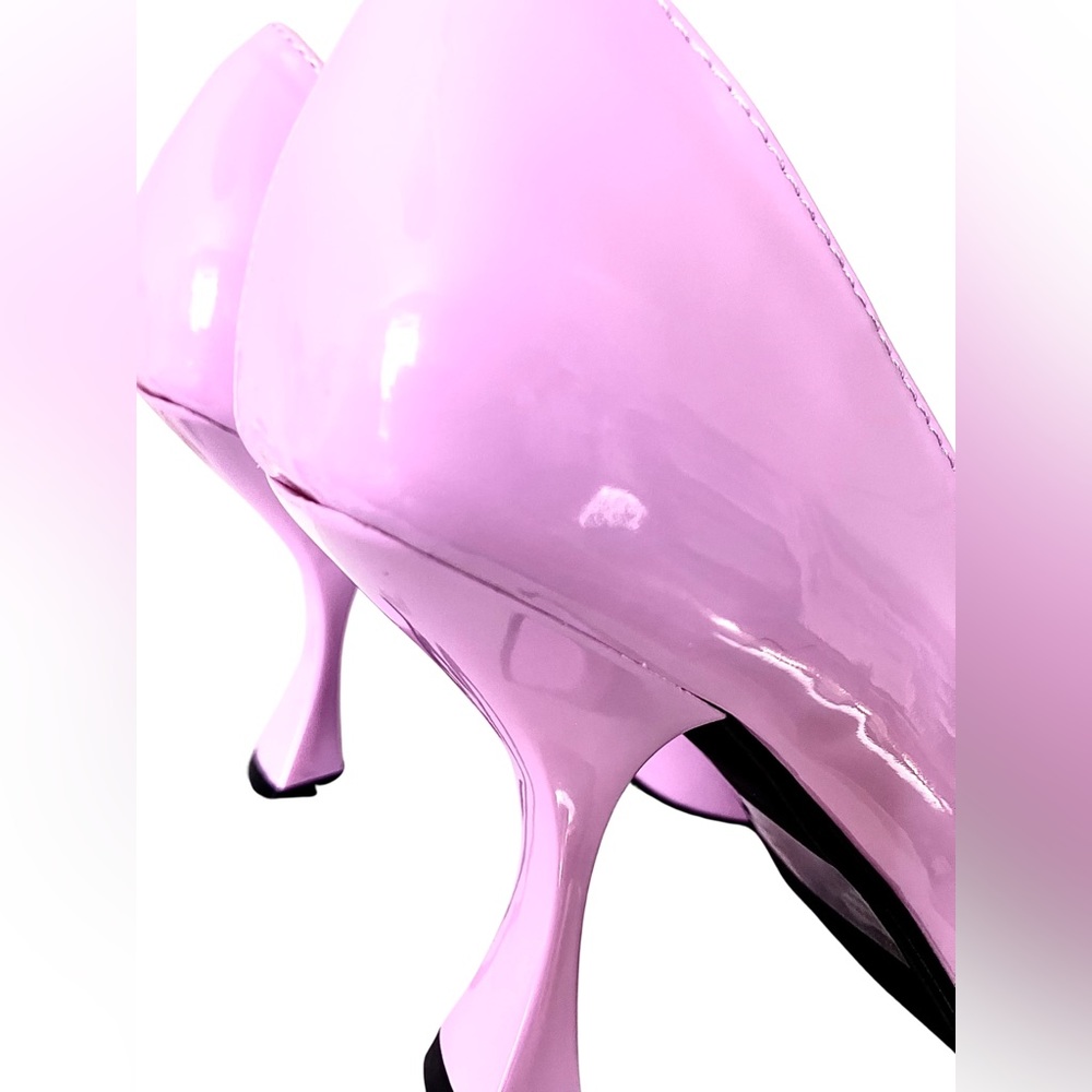 Pink Lilac Patent Court Kitten Heels | Pointed Toe | UK 5 | BNIB - Picture 16 of 17